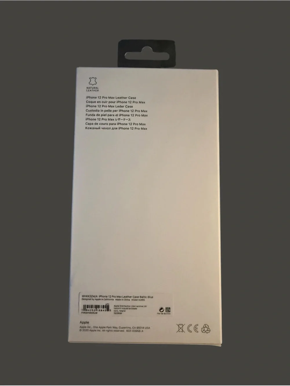 Apple iPhone 12 Pro Max Leather Case Baltic Blue NWT MagSafe